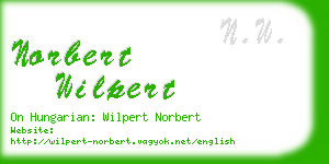 norbert wilpert business card